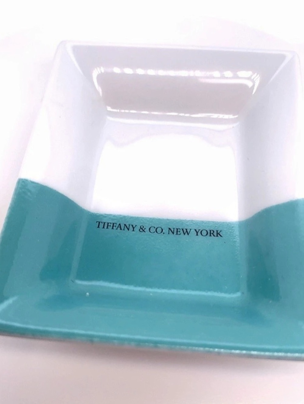 Tiffany & Co. Color Block Mini Tray. Blue - Picture 2 of 7
